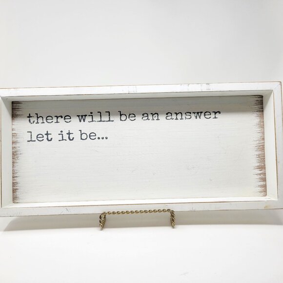 Quill to Paper Box Frame Farmhouse Wall Sign/Tray - Picture 1 of 5